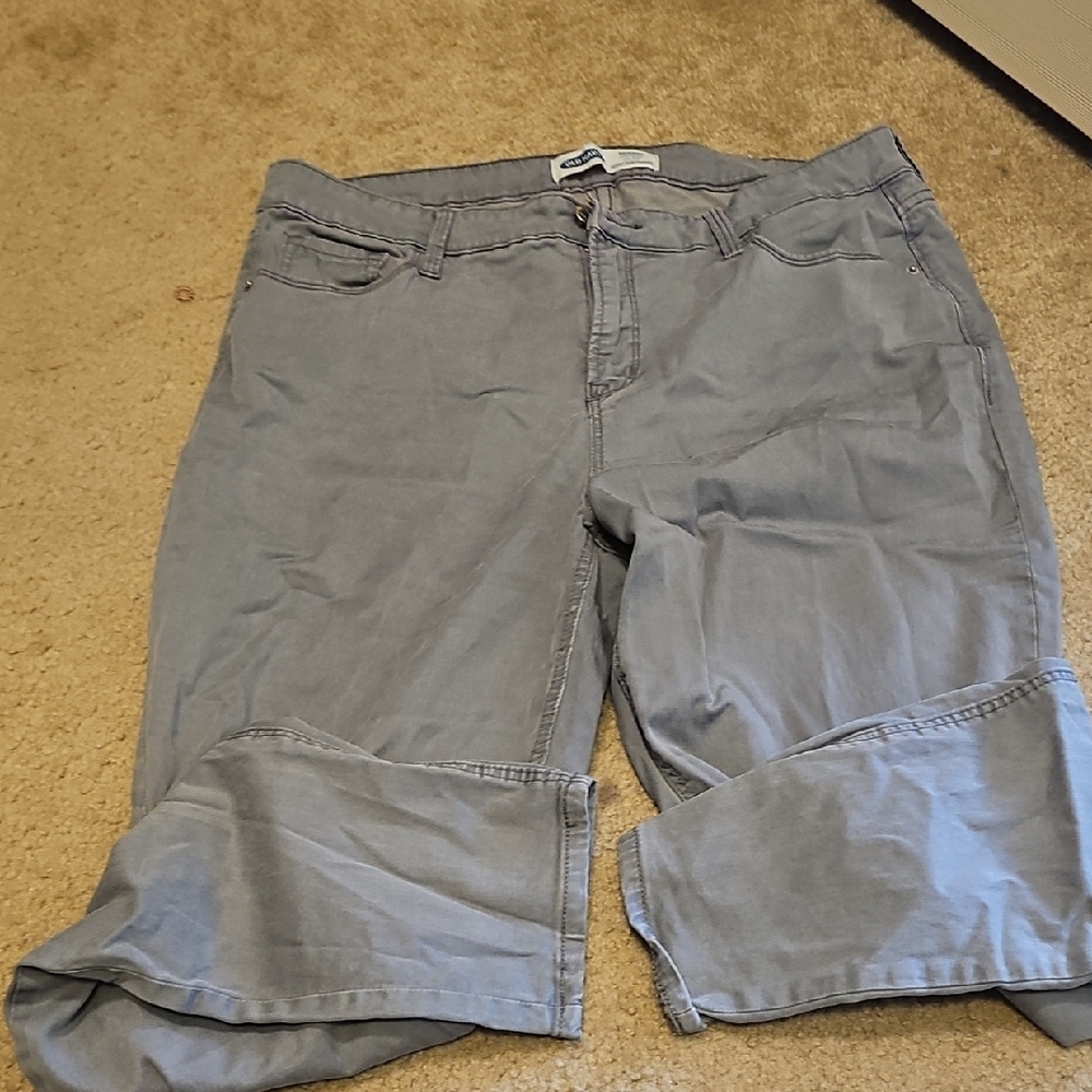 Old Navy Gray Rockstar Super Skinny Pants